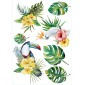 Decorazione adesiva per pareti - Adesivo Murale - Tropical Birds