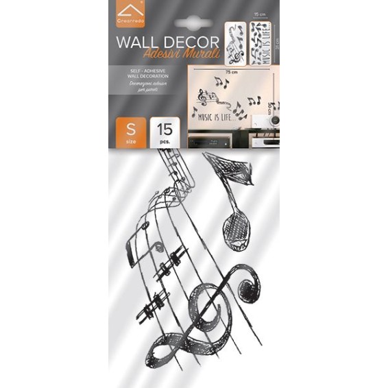 Adesivi decorazioni parete Adesivo Murale - Gattino & Pesciolino