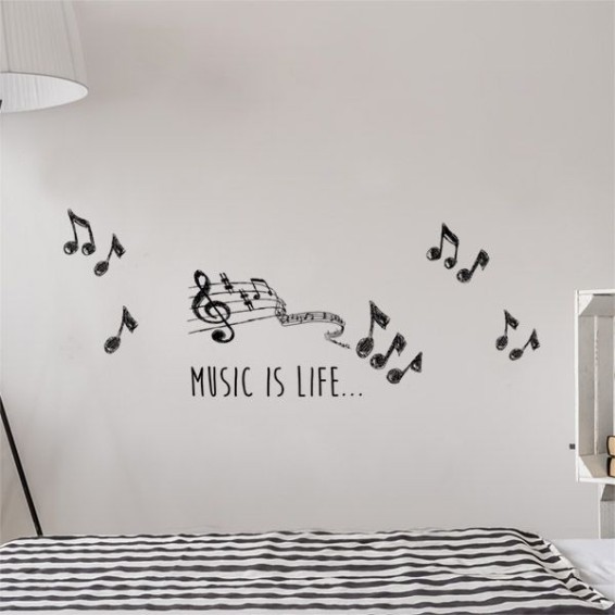 Adesivi decorazioni parete Adesivo Murale - Gattino & Pesciolino