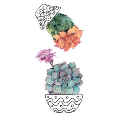 Adesivi decorazioni parete Adesivo Murale - Gattino & Pesciolino