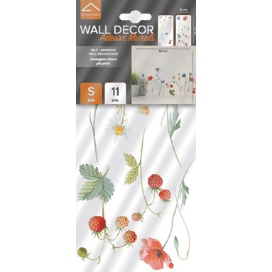 Adesivo Murale Fields Flowers | Decorazione Floreale per Pareti | Dekoidea