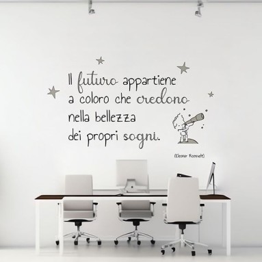 Adesivi in PVC Premium - Frase Adesiva - Sogni