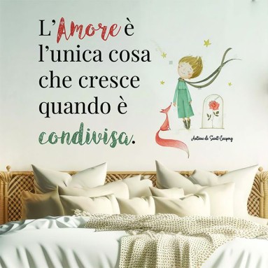 Adesivi in PVC Premium - Frase Adesiva - Piccolo Principe