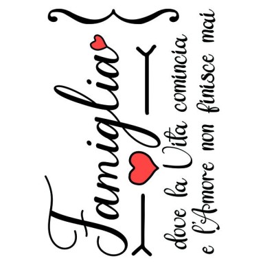  Decorazione adesiva per pareti - Frase Adesiva - Famiglia