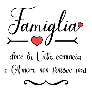 Frase Adesiva - Famiglia