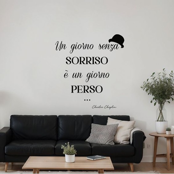 Adesivi in PVC Premium - Frase Adesiva - Sorriso