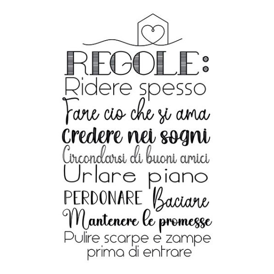 Frase Adesiva - Regole Felicità