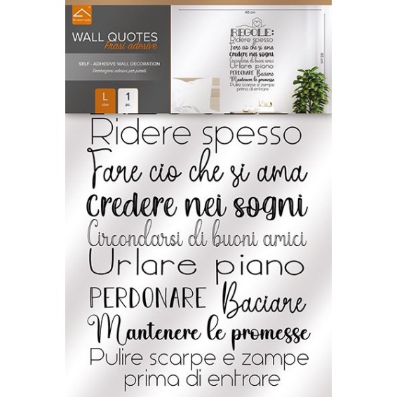 Frase Adesiva - Regole Felicità