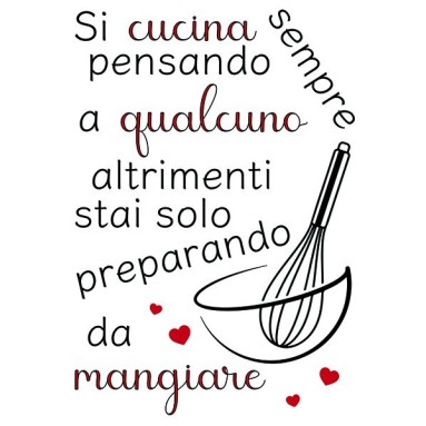  Decorazione adesiva per pareti - Frase Adesiva - Pensando a Qualcuno