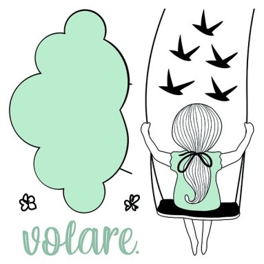 Frase Adesiva - Testa tra le Nuvole