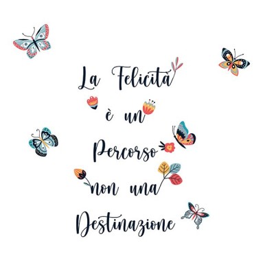 Frase Adesiva - Felicità