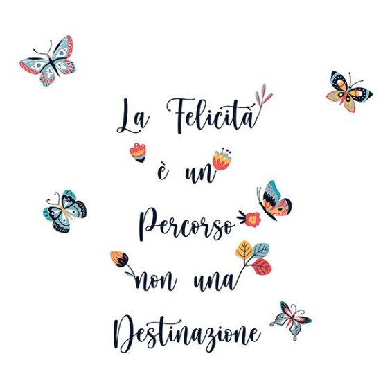 Frase Adesiva - Felicità