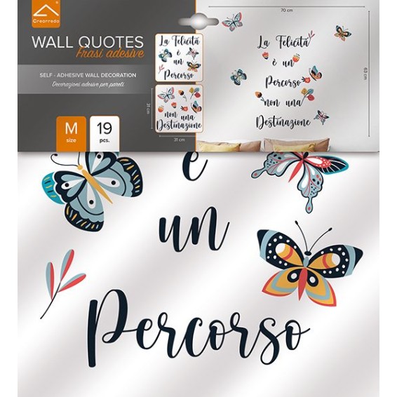 Frase Adesiva - Felicità