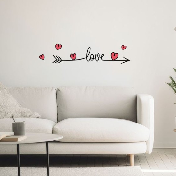 Adesivi in PVC Premium - Frase Adesiva - Love