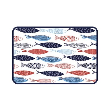 Asciughino - Blue Fishes 40x60