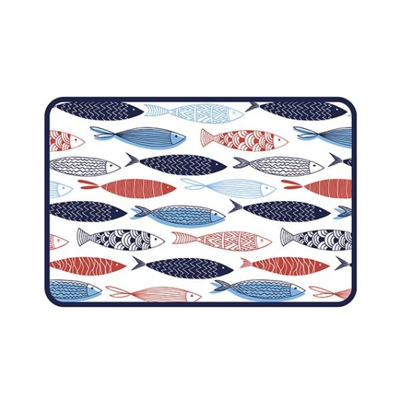 Asciughino - Blue Fishes 40x60