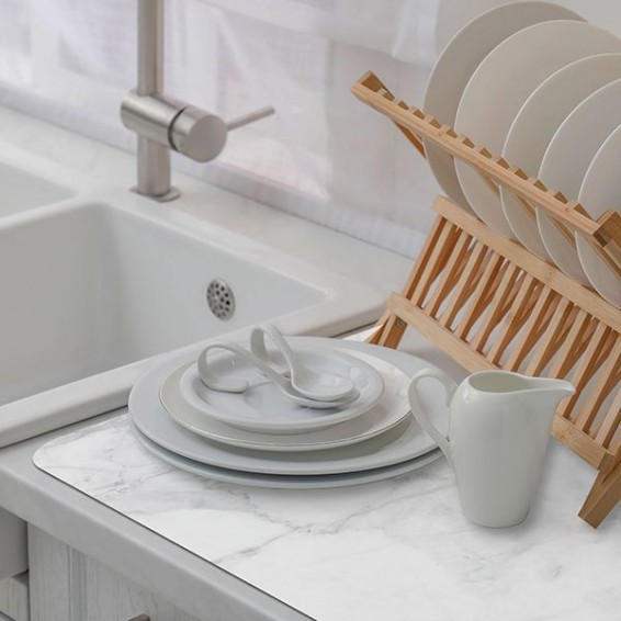  Tappeto assorbente per uso domestico - Asciughino - White Marble 40x60