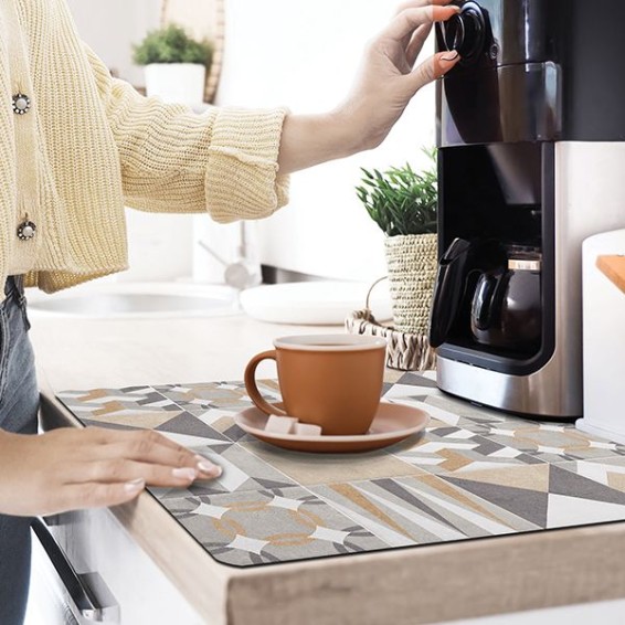  Tappeto assorbente per uso domestico - Asciughino - Geometric Tiles 40x60