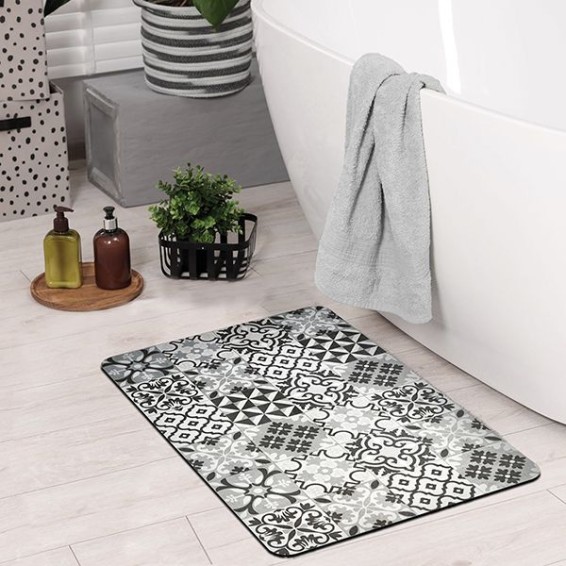 Tappeto assorbente in poliuretano - Asciughino - Grey Cementines 40x60
