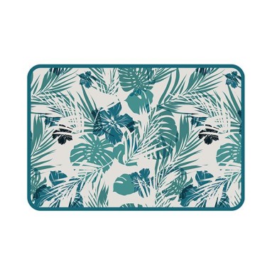 Asciughino - Blue Tropical Flower 40x60