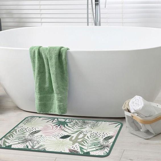 Tappeto assorbente in poliuretano - Asciughino - Green Palms 40x60