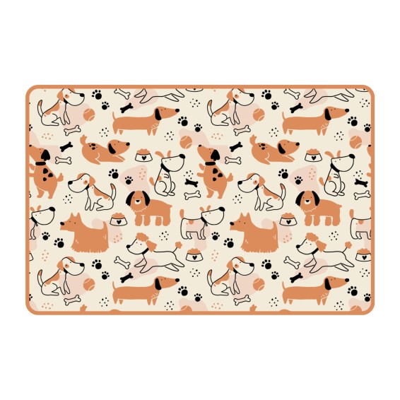  Tappeto assorbente per uso domestico - Asciughino - Orange Dogs 40x60