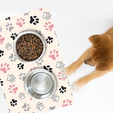 Tappeto assorbente in poliuretano - Asciughino - Watercolour Paws 40x60