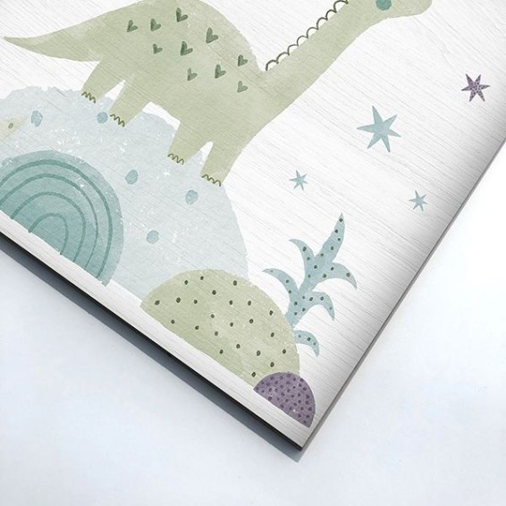 Wood Art - Green Apatosaurus