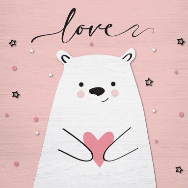  Stampa su Legno - Wood Art - Love