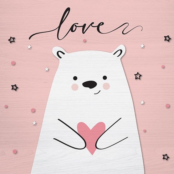  Stampa su Legno - Wood Art - Love