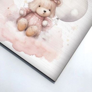 Wood Art - Bear with Baloons