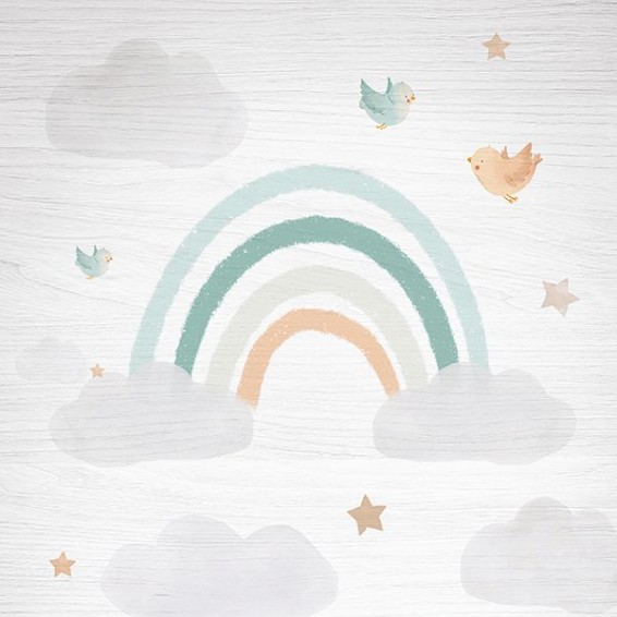  Stampa su Legno - Wood Art - Dream Rainbow