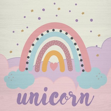  Stampa su Legno - Wood Art - Pink Rainbow