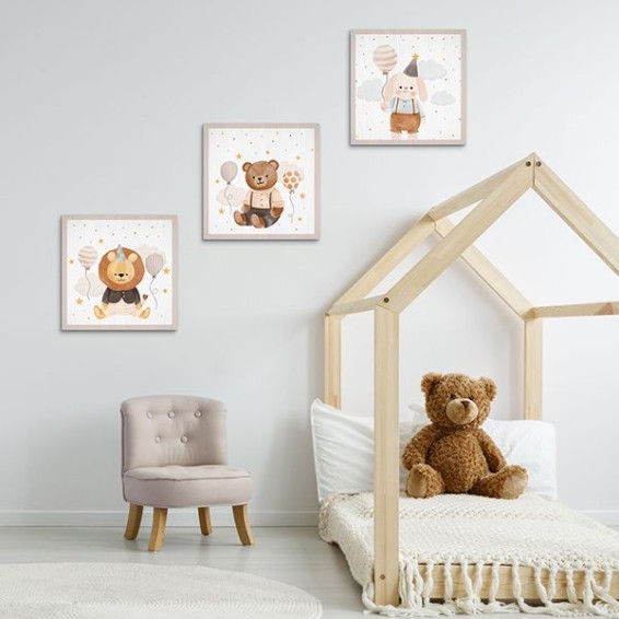 Wood Art - Rabbit Birthday