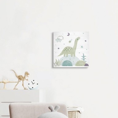 Wood Art - Green Apatosaurus