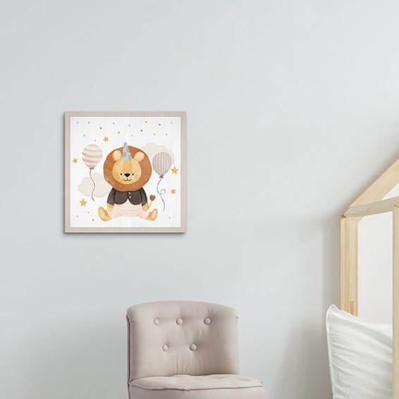 Wood Art - Lion Birthday