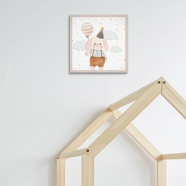 Wood Art - Rabbit Birthday