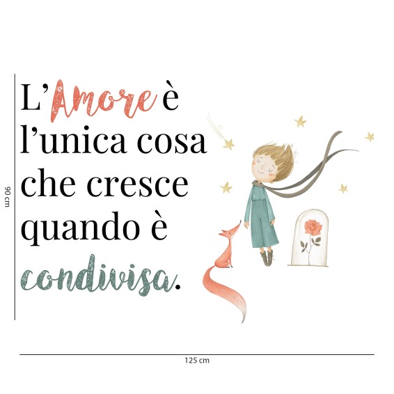 Frase Adesiva - Piccolo Principe