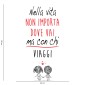 Decorazione adesiva per muri Frase Adesiva - Non Importa Dove Vai