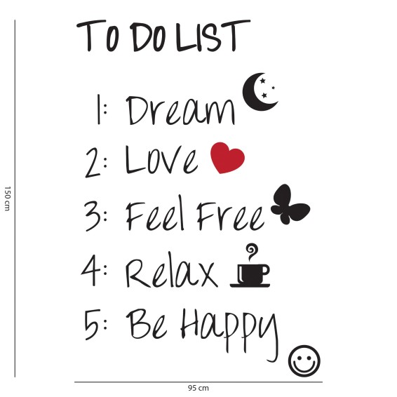 Decorazione adesiva per muri Frase Adesiva - Rules