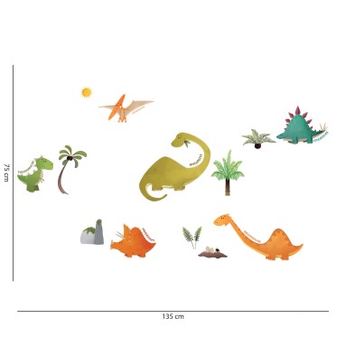 WA XL Flat Dinosaurs