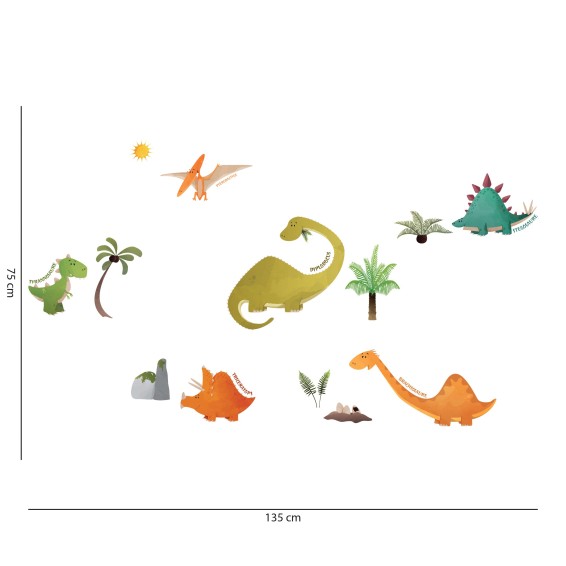 WA XL Flat Dinosaurs