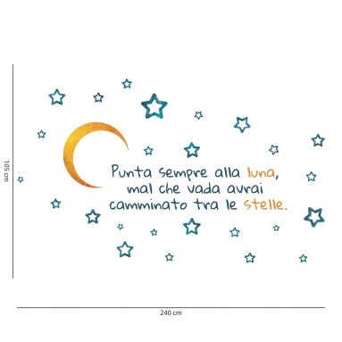 Adesivo Murale - Tra le Stelle