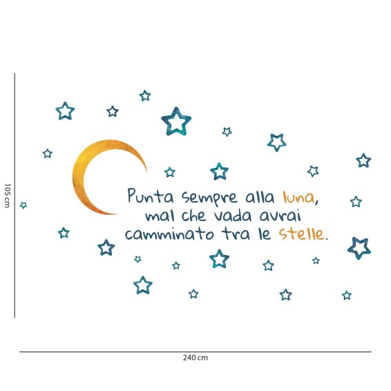 Adesivo Murale - Tra le Stelle
