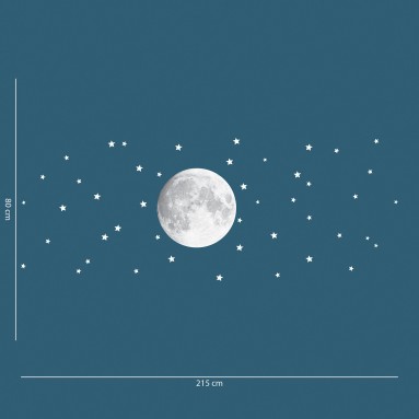 Adesivi Fosforescenti per Camerette bambini Glow Moon