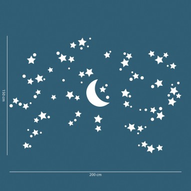 Adesivi Fosforescenti per Camerette bambini Starry Night