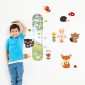 ambientazione prodotto adesivo baby metro crescita funny animals