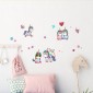 ambientazione prodotto adesivo per camerette colorful unicorns