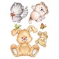 grafica primo foglio prodotto adesivo per camerette cute animals