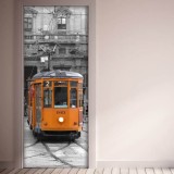 grafica prodotto rivestimento per porta milano tram